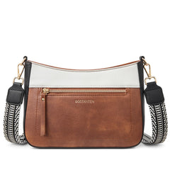 BOSTANTEN Crossbody Purses for Women Vegan Leather Hobo Bags Shoulder Handbags with Detachable Guitar Strap