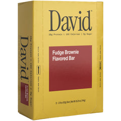 David Protein Fudge Brownie Flavored Bar 12