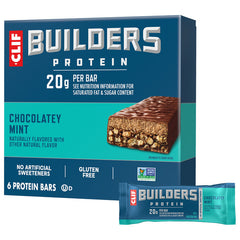 BUILDERS Protein Bar, Chocolate Mint 2.4 oz 12 Pack