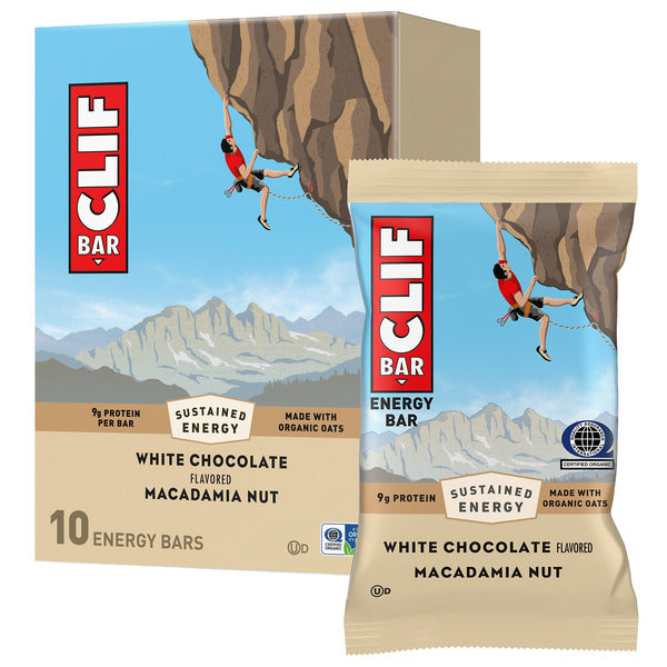 CLIF BAR Energy Protein Bars, White Chocolate Macadamia Nut 10 Count