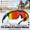 2026 New AI Smart Sports shooting&recording Glasses 800W Camera HD Anti-shake Bicycle Riding Shooting Artifact Windproof Goggles