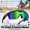 2026 New AI Smart Sports shooting&recording Glasses 800W Camera HD Anti-shake Bicycle Riding Shooting Artifact Windproof Goggles