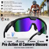 2026 New AI Smart Sports shooting&recording Glasses 800W Camera HD Anti-shake Bicycle Riding Shooting Artifact Windproof Goggles